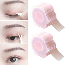 KEVZHUKWV 360 Pcs Eyelid Tapes Invisible Double Eyelid Tape Stickers Instant Double Eyelid Lift Strips for Hooded Droopy Uneven Mono-eyelids Eyes, Transparent