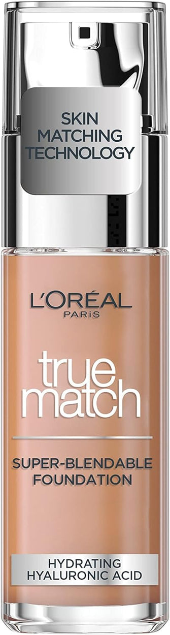 L'Oreal Paris True Match Liquid Foundation, Skincare Infused With Hyaluronic Acid, Spf 17, Available In 40 Shades, 2C Rose Vanilla, 30 Ml