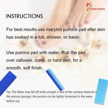 Foot Pumice Stone for Feet Hard Skin Callus Remover and Scrubber (Pack of 4) (Blue)