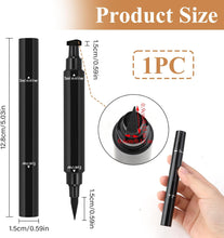 Eyeliner Stamp Pen Winged Eyeliner Tool, 2 in 1 Long Lasting Black Liquid Liner for Women Girls Wing Stencil Pens for Eye Make-Up Waterproof and Smudge Proof Eye Liner Guide Aid for Beginner