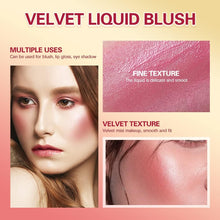 Duoffanny Liquid Blush Soft Cream Face Blush, Long-lasting Blendable Lightweight Moisturizing Beauty Makeup for Cheeks, Natural Looking Matte Finish Dewy Skin Tint (02 Happy)