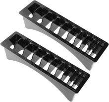 Lurrose 2Pcs Guide Comb Storage Case, 10 Grid Hair Clipper Guide Comb Container Limit Comb Organizer for Barbershop Use