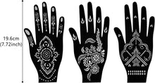 Hand Tattoo Stencil Black Tattoo Stencil, 6PCS Hand Temporary Tattoo Kit Templates, India Tattoo Stencil Set for Women Girls A7AHSBWST (1)