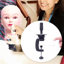 Mannequin Training Head Clamp/Stand Wig Holder Stand Desk Table Clamp Wig Clamp Cosmetology Training Head Table Clamp Holding Clamp for Hairdressing Head Canvas Head Holding Clamp