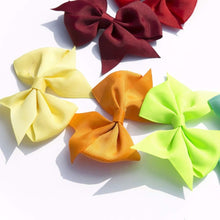 JOYOYO 40 Pcs Hair Bows for Girls Hair Clips Medium Size 3.5 Inch Grosgrain Ribbon Craft Toddler Pinwheel Bows In Pairs