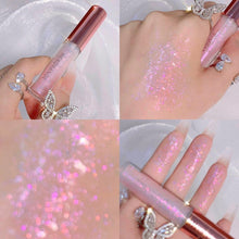 4Pcs Liquid Eyeshadow Set Crystal Diamond High-gloss Liquid Liner Shimmer Glitter Highlight Metallic Liquid Shadows Quick-drying Sequin Pearlescent Eye Makeup Cosmetic