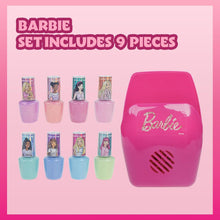 Barbie 8 pcs Non Toxic Nail Polish Set for Kids with Nail Dryer  Nail Varnish for Girls  Gifts for Ages 3+ by Townley Girl (Battery Not Included)
