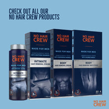 2 X NO HAIR CREW Intimate Hair Removal Cream - Extra Gentle Depilatory Cream for Sensitive Areas. Made for Men (2x100 ml)