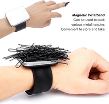 Hair Parting Ring Magnetic Wristband, Hair Parting Ring Professional Home Salon Hair Selecting Tool Hair Pin Magnetic Wristband Stying Tool