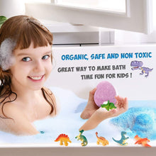 Bath Bombs Children 6 Dino Egg Bath Bombs Gift Set Bath Bomb Surprise Toys Bath Additive Bubble Bath Toy Bath Ball Gift from 7 8 9 10 Years