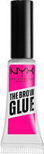 NYX Professional Makeup Brow Glue, Instant Brow Styler, Laminated Brow look, Clear