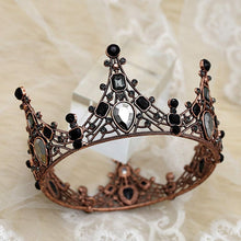 Lurrose Cake Decorating 1pc Black Tiara Alloy Bridal Rhinestone Headband for Party Wedding Cosplay Womens Headbands