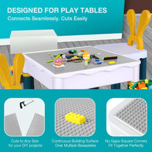 Lekebaby 6 Pack Classic Baseplates, 10"x10" Large Building Board Base Plates 100% Compatible with All Major Brands, For Kids Over Three Years Old,Green/Blue/Grey