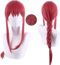 Lshpresx Makima Cosplay Wigs Anime Chainsaw Man Costume Synthetic Hair+Wig Cap