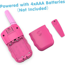 Kearui Toys for 3-12 Years Old Boys, Kids Walkie Talkie for Girls 8 Channels 2 Way Radio with VOX Function & LED Flashlight, 3 Miles Range for Outside Adventures, Camping, Hiking (Pink)