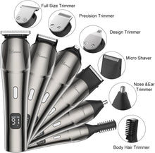 Hatteker Beard Trimmer for Men,Waterproof Grooming Kit with Mustache,Face,Nose,Body Trimmer Hair Clippers Cordless Electric Razors,Gift for Men