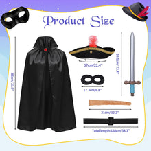 iZoeL The Highway Rat Costume for Boys Girls Rat Costume World Book Day Costumes Kids 2025 - Highway Man Character Wbd Fancy Dress Ideas for Childrens Carnival Costume Robber Pirate Costume