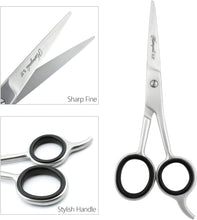 Haryali London Hairdressing Beginner 5.5" Scissor Stainless Steel Home Use Hair Cutting Shears for Men and Women