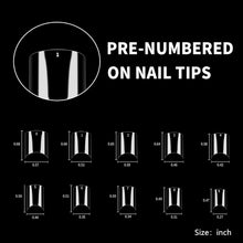 False Nails Tips 500Pcs Acrylic Nail Art Short French Fake Nails Half Cover Clear False Nails Kits Press on for Women Girls