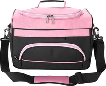 Hairdresser Bag - Large Capacity Hairdressers Makeup Tool Hair Equipment Hairdressing Carrying Bags with Shoulder Strap for Travel Storage(Rose Pink)