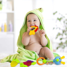 Infant Toys 0-3 Months Infant Rattles AIVIAI Baby Rattle Teether Toy Set with Storage Box Musical rattles for Newborn Girl Boy 5 6 8 9 12 Month (11pcs)