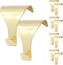 Merriway BH04788 (10 Pcs) EB Brass Plated Picture Rail Hanging Moulding Hooks - Pack of 10 Pieces, Yellow