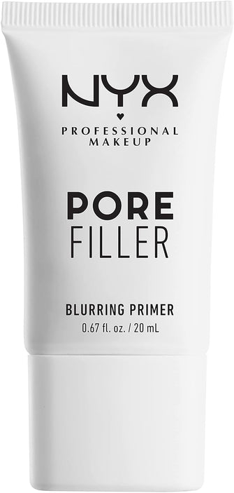 NYX Professional Makeup Pore Filler Primer, Makeup Primer Base, Blurring Effect for Minimised Pores & Even Complexion, Lightweight Silicone Blend, Vegan Formula, 20 ml