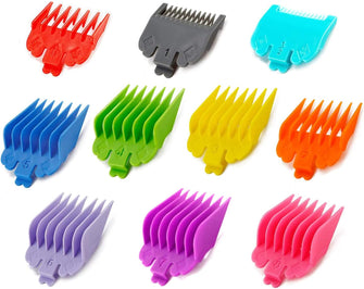 Hair Clipper Guards Combs,10 PCS Guide Comb Set,Professional Hair Clipper Guide Combs,Hair Clipper Limit Comb,Replacement Guards Trimmer Comb,for Hair Clippers/Trimmers(1.5-25mm)