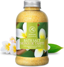 Bath Sea Salt Monoi de Tahiti - 600g - Bath Salts with Coconut Essential Oil and Gardenia Flowers Extract for Bath Soak - Relaxing Bath - Good Sleep - Aromatherapy Bath Salts - Sea Salt Bath