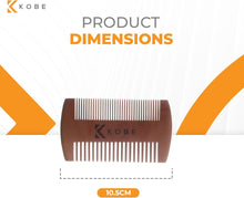 Kobe Pro Deluxe Bamboo Comb - Dual-Sided Styling Essential - Pocket-Friendly, Premium Quality, Stylish Design