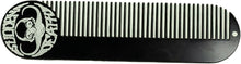 Hair Comb Death Grip 5" x 1.25" Keychain Comb  Fine Tooth Black Powder Coated Stainless Steel For Hair Styling & Beard & Moustache Grooming For Men