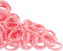 100 Pack Seamless Hair Ties for Women Girls Ponytail Holders for Thick Hair (Pink)