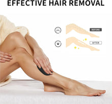 Crystal Hair Eraser,with Nano Technology,Reusable Hair Remover for Silky Smooth Skin,Safe and Portable Crystal Hair Remover Perfect for Men and Women on All Body Parts (Hoarse Black)