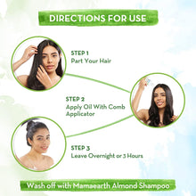 Mamaearth Almond Hair Oil for healthy growth and deep nourishment, with Cold Pressed Almond Oil & Vitamin E for Growth Off White 150 ml (Pack of 1)