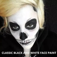 Mysense Black and White Cream Face Body Paint Makeup,Water Based Painting for Adults Children Raven Cosplay SFX Costumes Festivals Halloween,4 OZ (60ML+60 Ml)