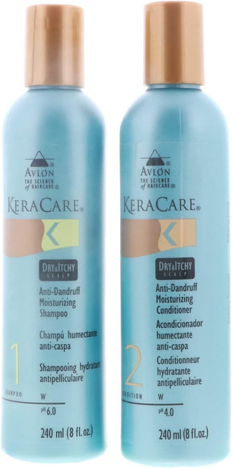 Keracare Dry&Itchy Scalp Moisturizing Shampoo + Conditioner 8oz"Combo Set