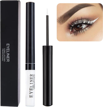 Matte Liquid Eyeliner, Waterproof Eyeliner Coloured Eyeliner Pen, Long Lasting Highly-Pigmented Smudgeproof White Eyeliner Quick Dry Eye Liner Makeup Gift For Women