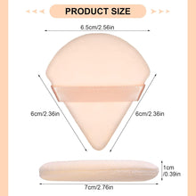 Pinenuts 12 Pcs Triangle Powder Puff, 4 Colors Makeup Puff, Soft Body Sponge Foundation Cosmetic Makeup Tool, Wet & Dry Dual-Use Powder Puff Pads for Mineral Powder and Loose Powder