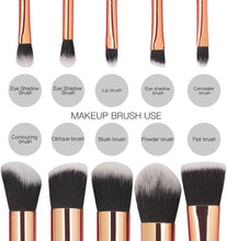 Make Up Brushes, SEPROFE 10 Pcs Marble Makeup Brush Set, Foundation Powder Blush Blending Eyeshadow Brushes Sets