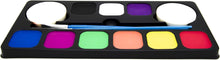 Lopez Products Face Paint Palette 9 Colours + 24 Stencils Set Water based Safe For Kids Face painting Washable Face & Body for Birthday parties Carnival Halloween Holiday Makeup Set Non-toxic