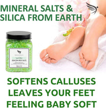 Foot Spa Salts With Tea Tree Oil - Made in UK (450g) Natural Dead Sea Salts for Women, Men. Tea Tree Foot Soak Aromatherapy Bath Salts