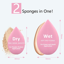 Makeup Sponge, Beauty Blenders 6 PCS, Washable Non Latex Foundation Sponge, Use Dry and Wet Both, for Liquid, Cream and Powder, Super Soft Wonder Blender Beauty Cosmetic