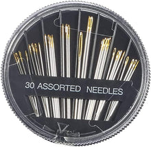 30 Pcs Hand Sewing Needles, Handle Sewing Needle Set, Assorted Sizes Embroidery Mending Craft Sew Case