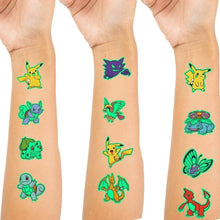 Hopasa Luminous Carton Temporary Tattoo(12 sheets) Japanese Anime Luminous Tattoos for Birthday Party Supplies Favors Kids Boys Girls School Rewards Gifts