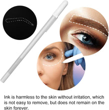 Hahhhha Skin Marker Eyebrow, Sterile White Surgical Permanent Makeup Portable Pen Accessories, Non-Toxic Ink for Professional Salons, Tattoos, Beauty Salons, Personal (12 cm)