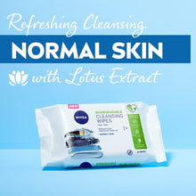 NIVEA Biodegradable Cleansing Wipes Normal Skin (40 sheets), Biodegradable Wipes made from 100% Plant Fibres, Make-Up Wipes, Face Wipes Makeup Remover