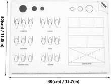 FRCOLOR Acrylic Nail Training Mat, Manicure Art Practice Mat Silicone Trainer Sheet Practice Pad Nail Tool for Acrylic Fingernails