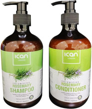 ican London Rosemary Volumizing Damaged Hair Shampoo 500ml + Conditioner 500ml Duo Pack