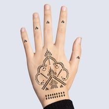 Hand Tattoo Stencil Black Tattoo Stencil, 6PCS Hand Temporary Tattoo Kit Templates, India Tattoo Stencil Set for Women Girls A7AHSBWST (1)