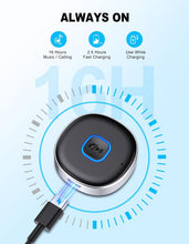 Mohard Car Bluetooth 3.5mm AUX Adapter, Mini Bluetooth 5.3 Vehicle Amplifiers for Stereo/Speaker/Wired Headphones, Bluetooth Car Adapter AUX, Hands-free Calls, Dual Connection, 16H Playtime